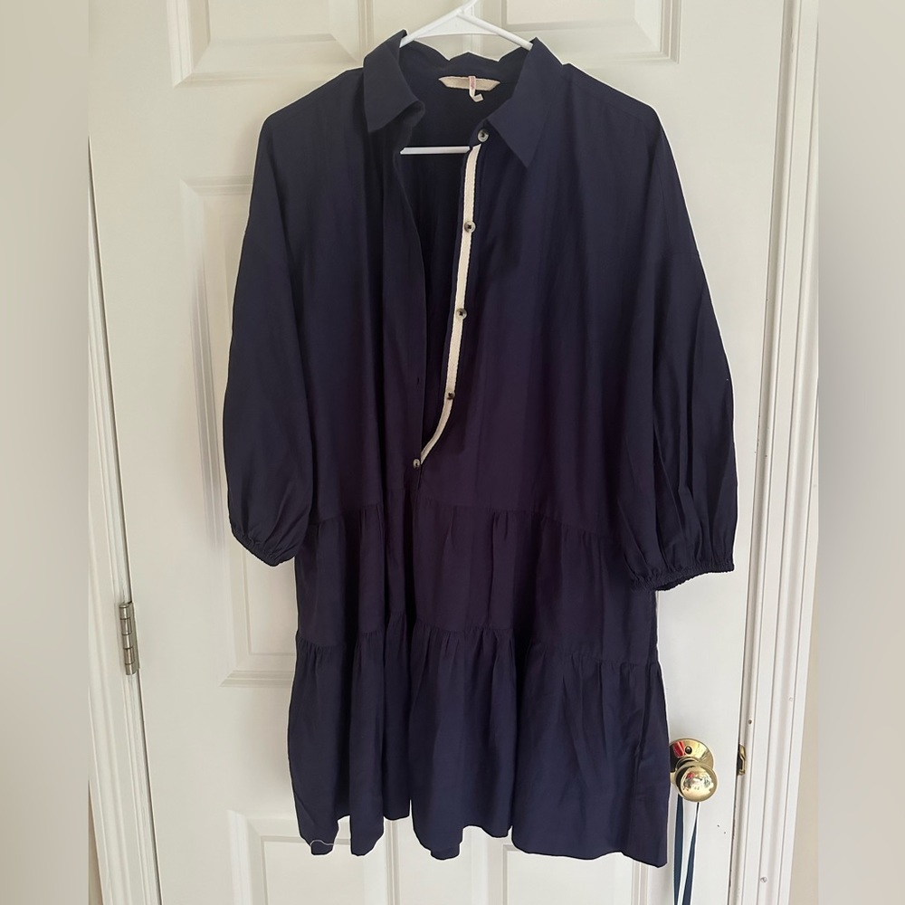 FREE PEOPLE Blue Misha Mini Dress in Size Small!!